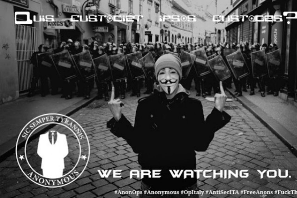 Anonymous pubblica i segreti della Polizia italiana