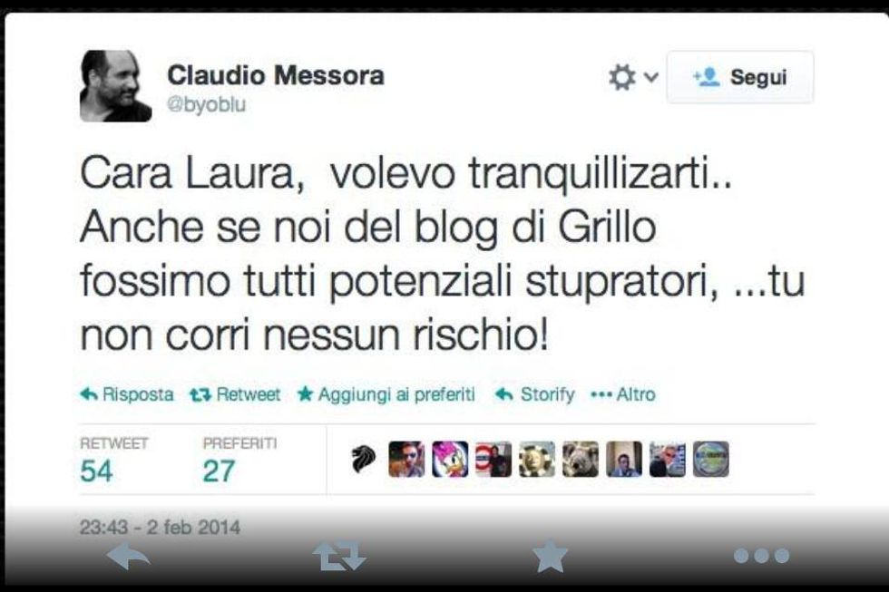 Grillo vs Boldrini: i messaggi della vergogna