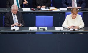Horst Seehofer e Angela Merkel