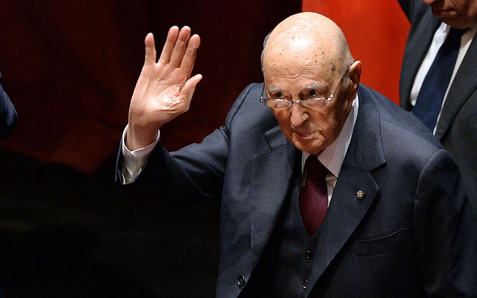 Giorgio Napolitano annuncia la fine del suo mandato