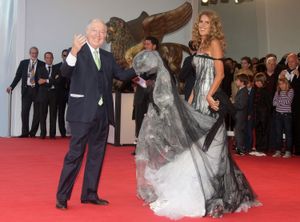 Il Principe Carlo Giovannelli co Tiziana Rocca al Festival del Cinema di Venezia