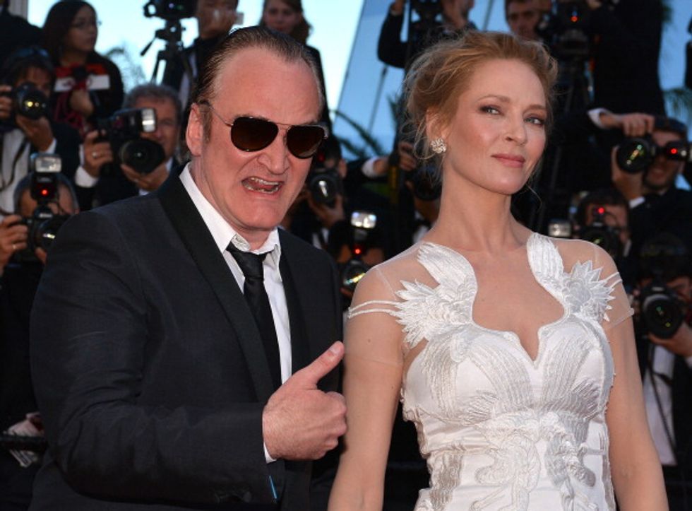 Uma Thurman-Quentin Tarantino, ecco il bacio