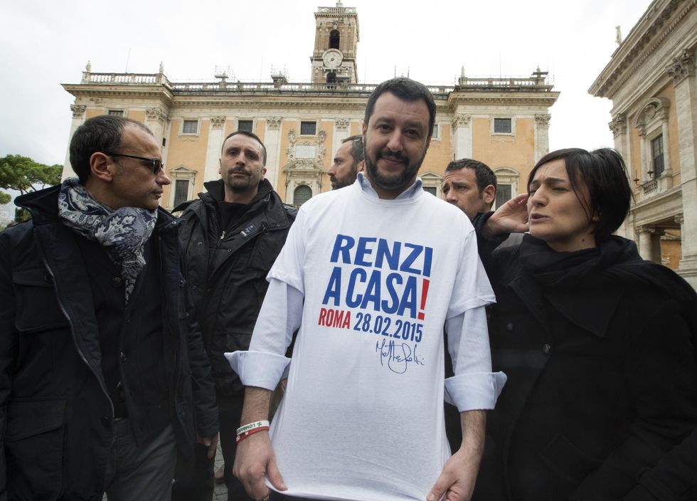 La marcia su Roma di Matteo Salvini