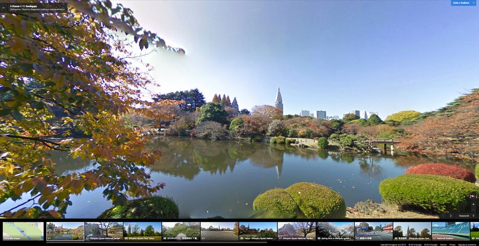 L'autunno su Google street view