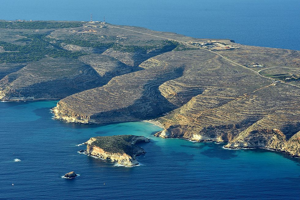 Lampedusa vista dall'alto