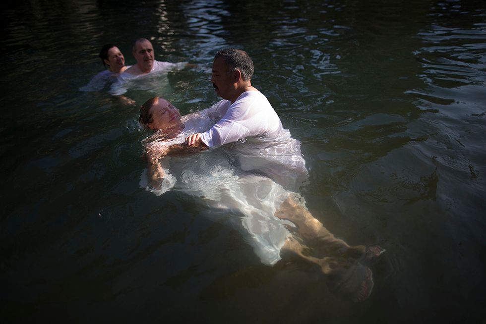 Battesimo nel fiume Giordano