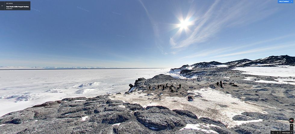 Google Street View all'Antartide