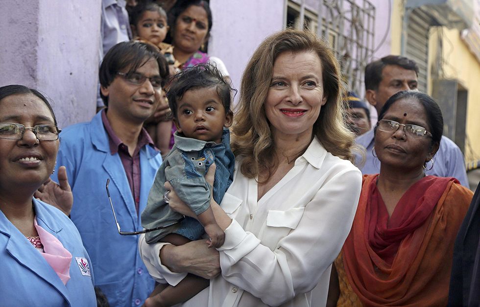 Valerie Trierweiler in India e altre foto del giorno, 28.1.2014