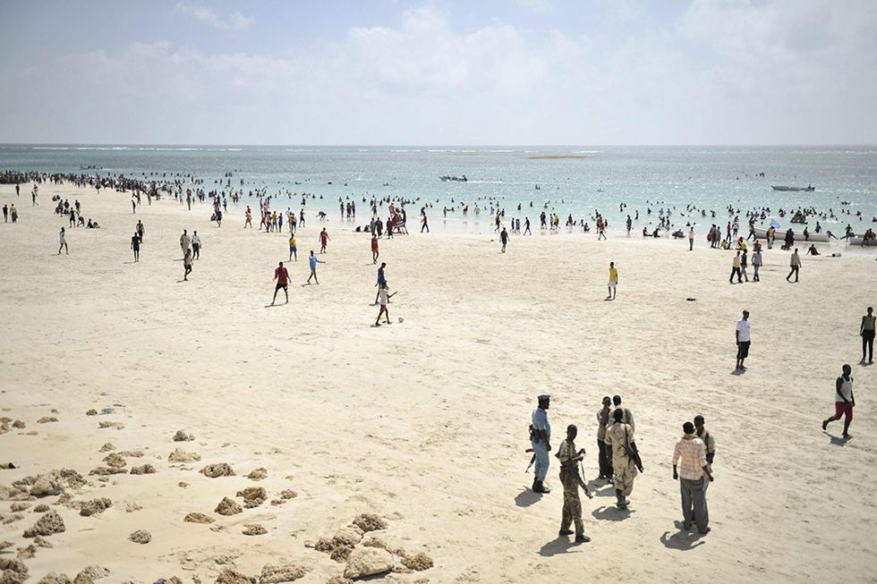 Vita di spiaggia a Mogadiscio