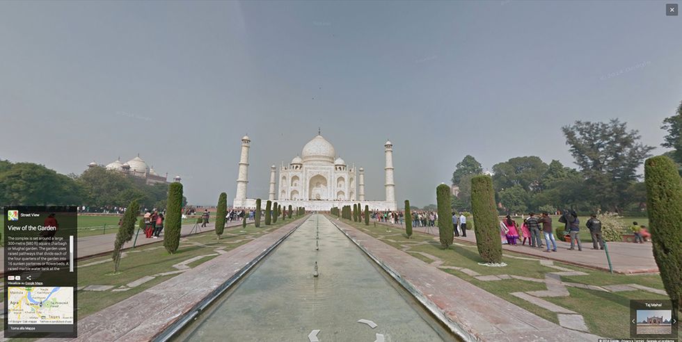 Google Street View al Taj Mahal