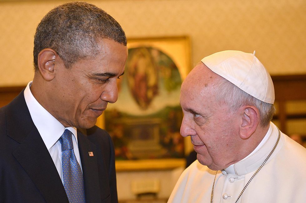 Barack Obama da Papa Francesco - Foto