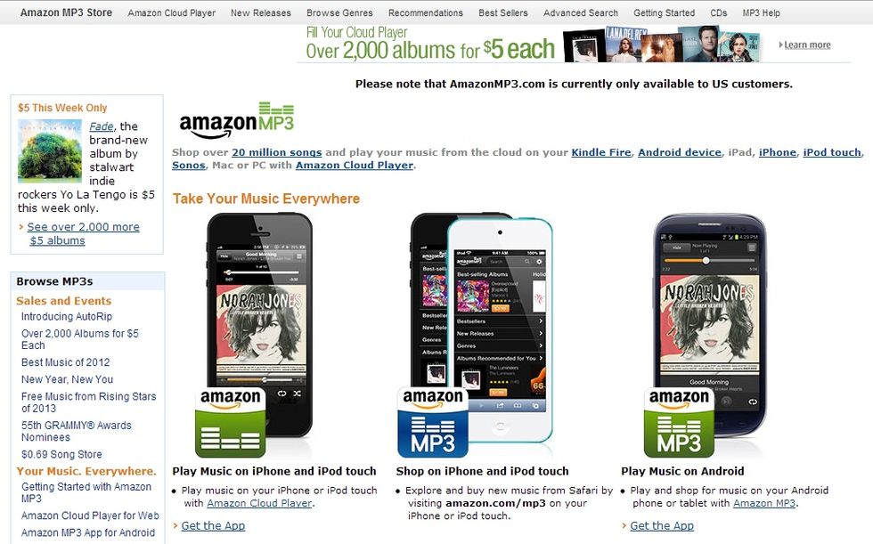 Amazon sfida iTunes con un web store a misura di cliente Apple