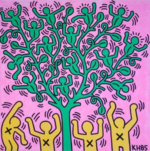 Keith haring - Tree of Life, 1985