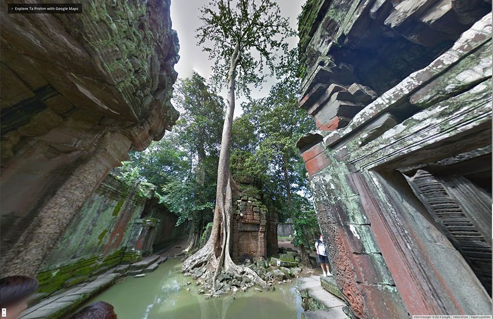 Google Street View nei templi di Angkor, in Cambogia