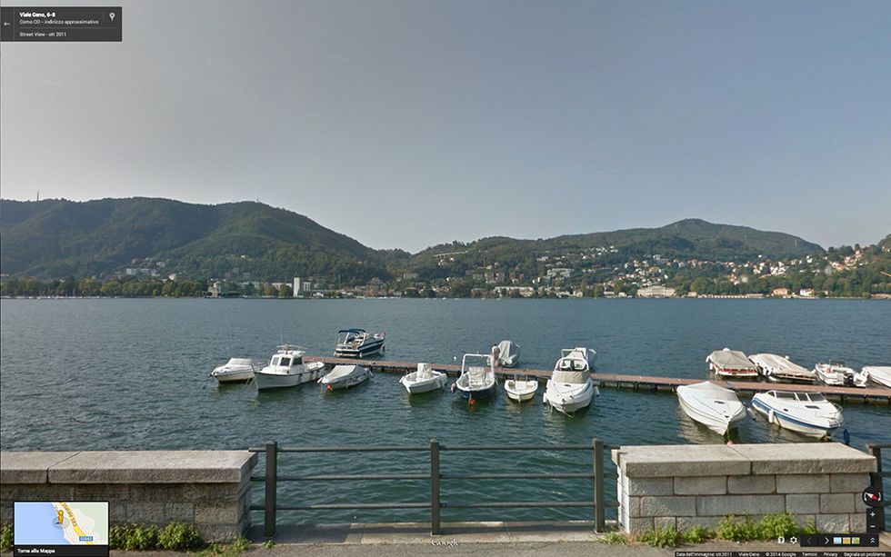 Google Street View sul Lago di Como