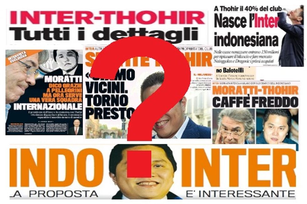 Thohir, Moratti e la lunga estate dell'Inter