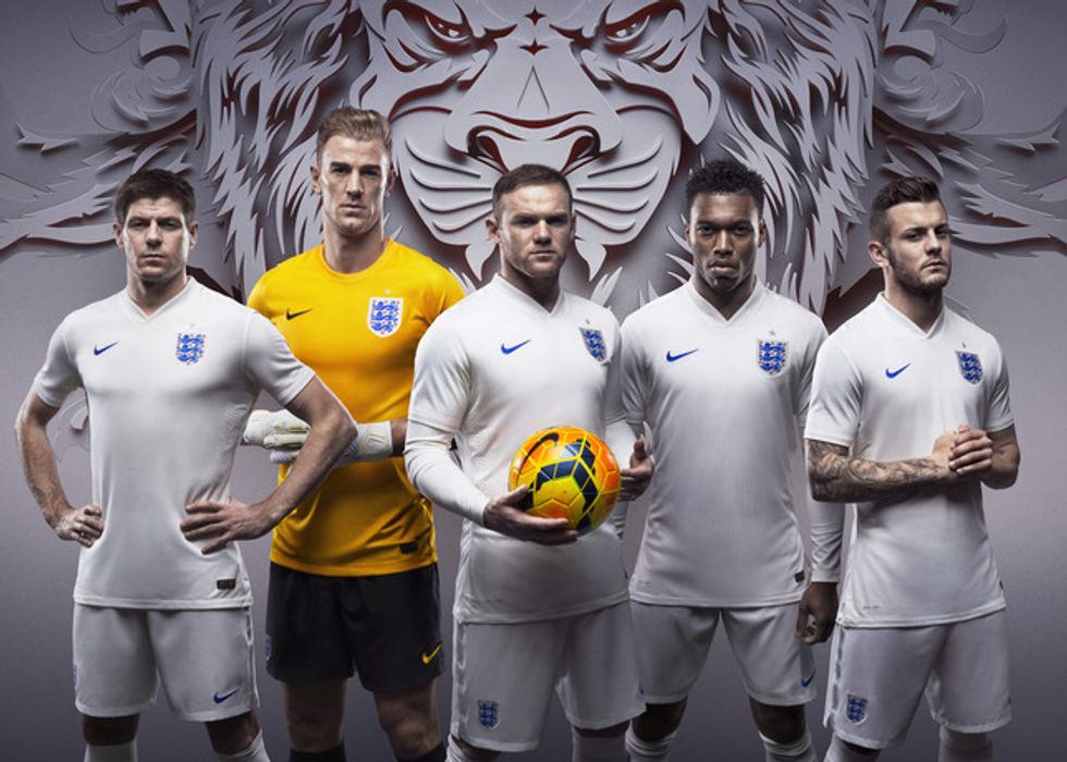 Mondiali 2014, le nuove maglie dell'Inghilterra