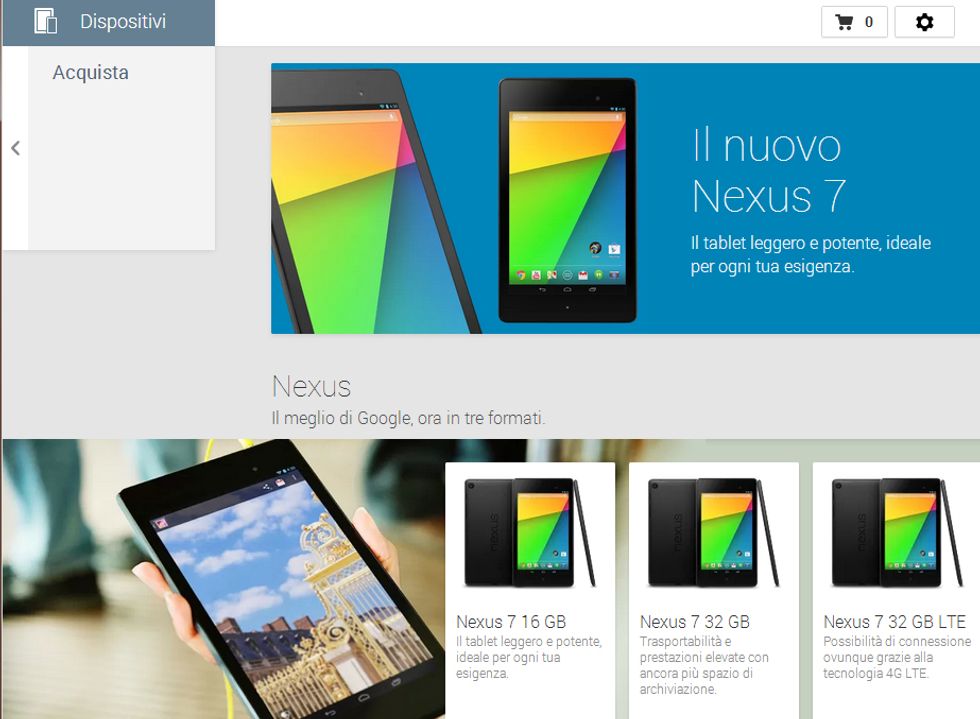 Google Play Store: i dispositivi Nexus arrivano in Italia