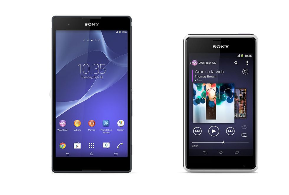 Sony Xperia E1 e T2 Ultra: multimedia per il piccolo e il grande schermo