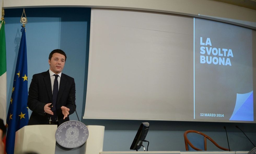 Le promesse delle slides di Renzi
