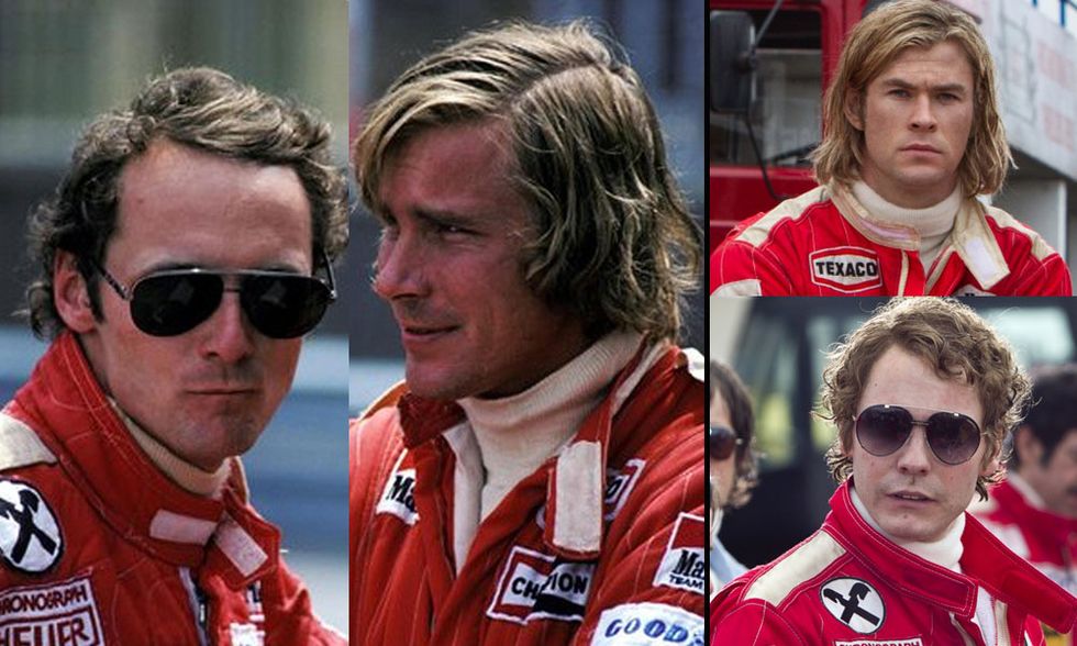 Rush, Niki Lauda e James Hunt al cinema e nella realtà - Foto