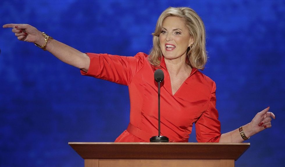 Ann Romney: the woman in red