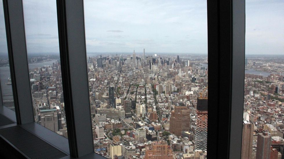 New York City vista dal top della Freedom Tower - Foto