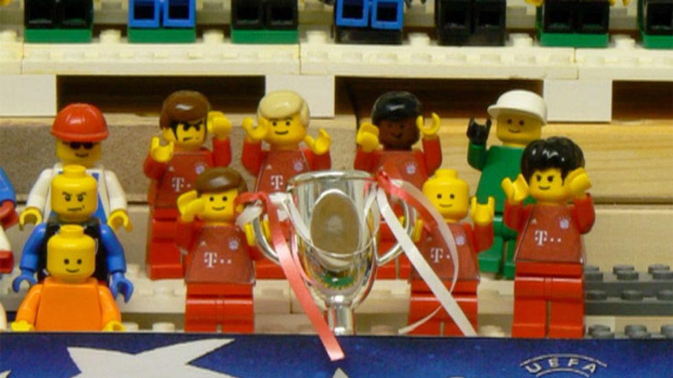 La finale di Champions League con i Lego