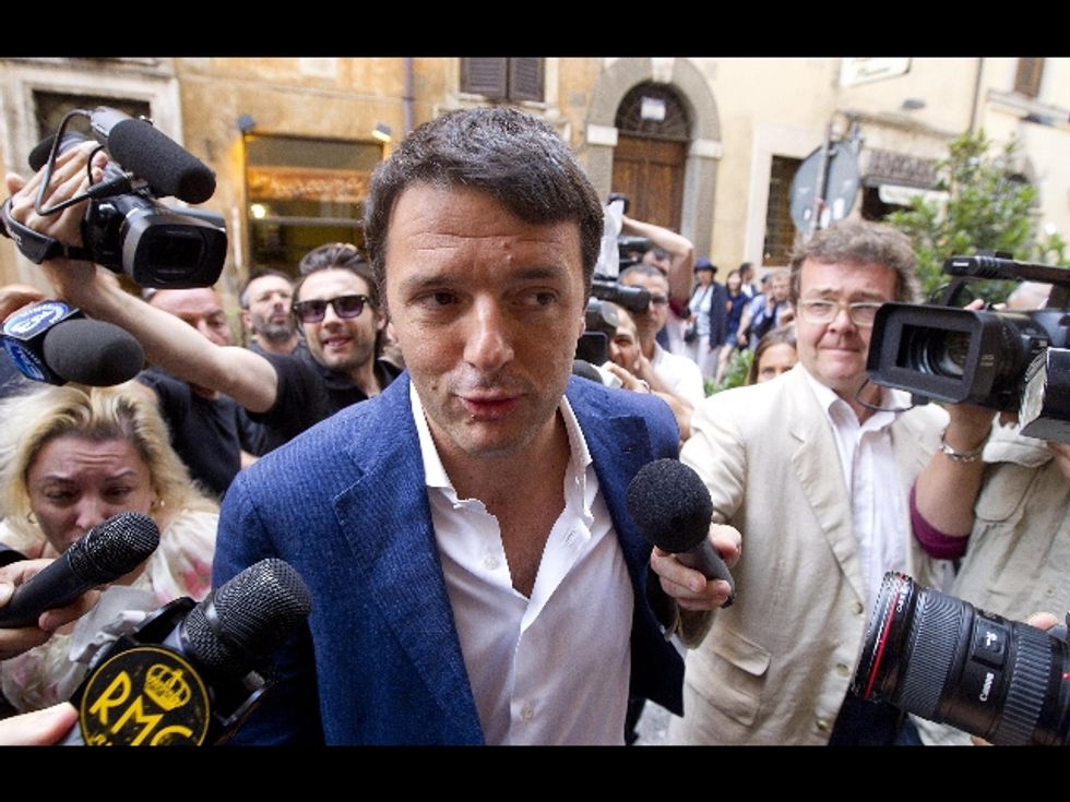 Il primo giorno di Matteo Renzi