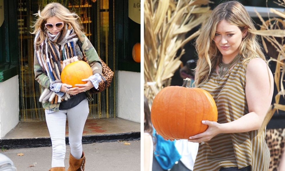 Halloween: Kate Moss, Hilary Duff e altre star a caccia di zucche