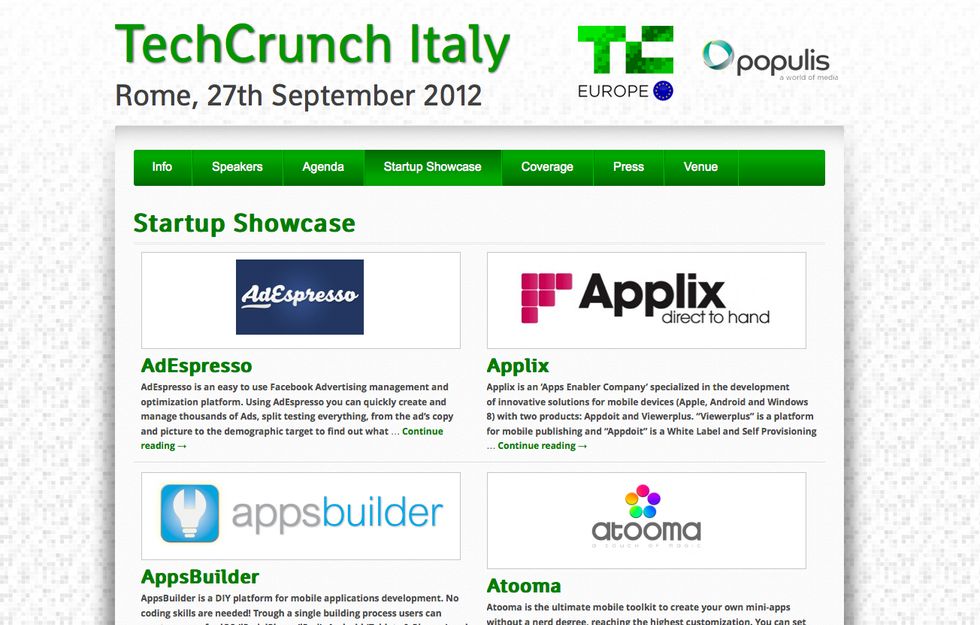 TechCrunchItaly, visibilità alle start up italiane