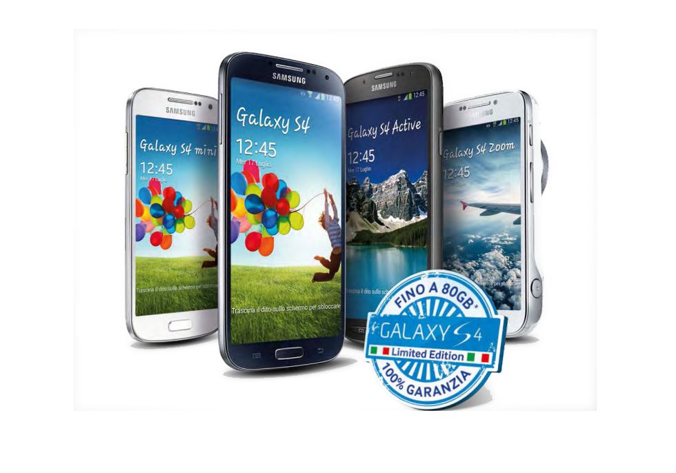 Samsung Galaxy S4: ecco le edizioni limitate con memoria in omaggio