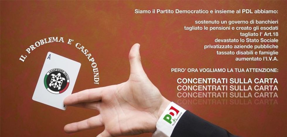 Casapound: "Alle primarie noi votiamo Bersani"
