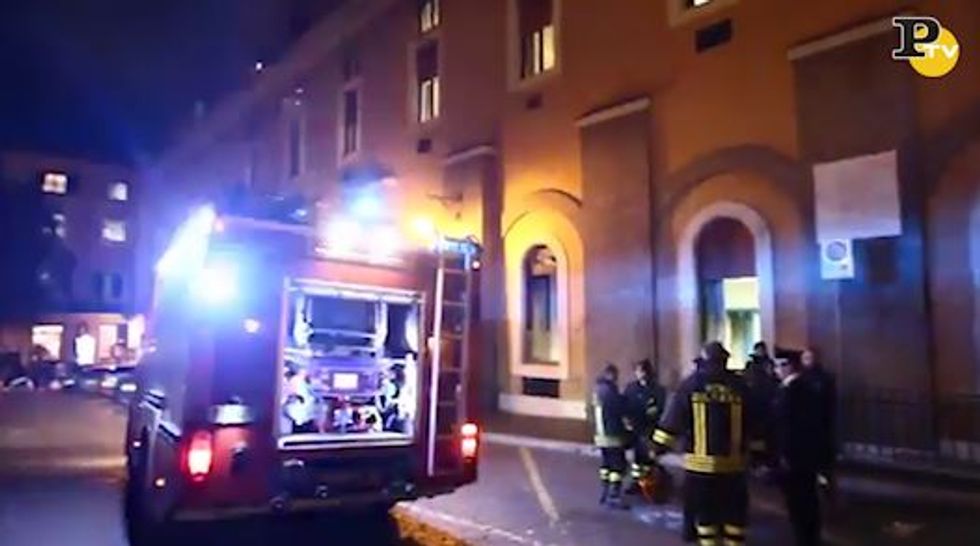L'incendio al Fatebenefratelli di Roma - Video