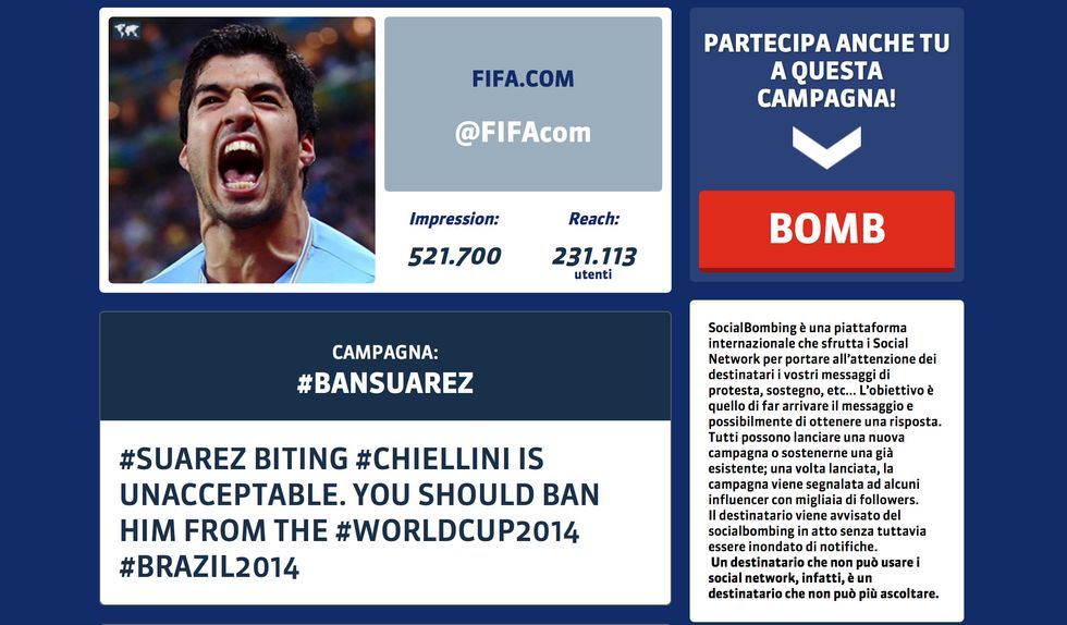 L'esclusione di Suarez diventa una campagna sul web
