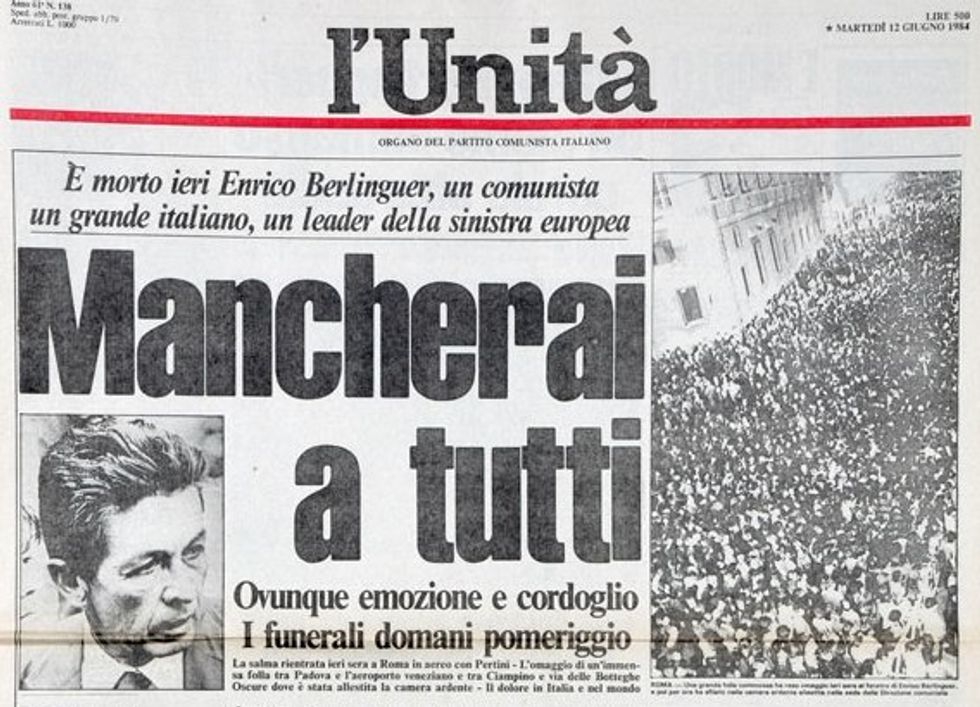 L'Unità: fondata da Gramsci, affondata da Renzi