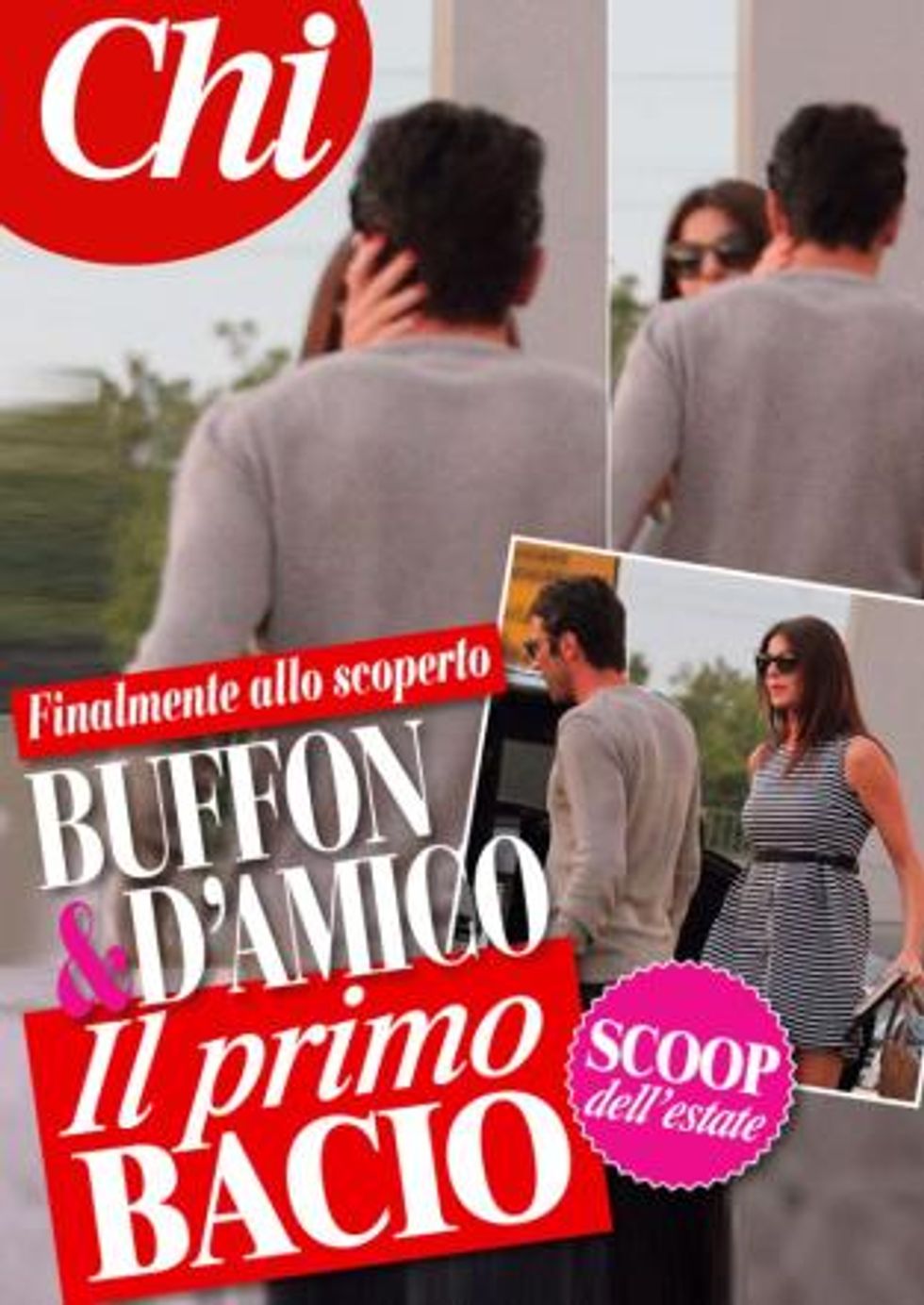 Gigi Buffon e Ilaria D'Amico: c'è la foto del bacio