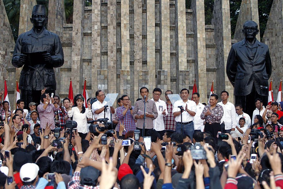 L'Indonesia al voto e altre foto del giorno, 09.07.2014