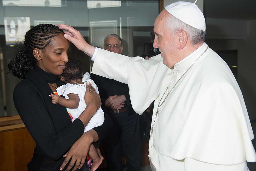 Meriam Ibrahim da Papa Francesco e altre foto del giorno, 24.07.2014