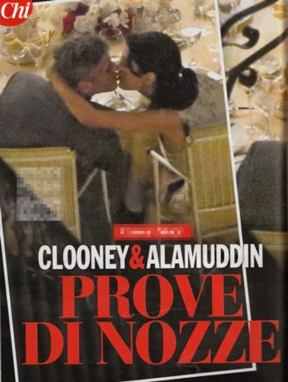 George Clooney, primo bacio "pubblico" con Amal Alamuddin