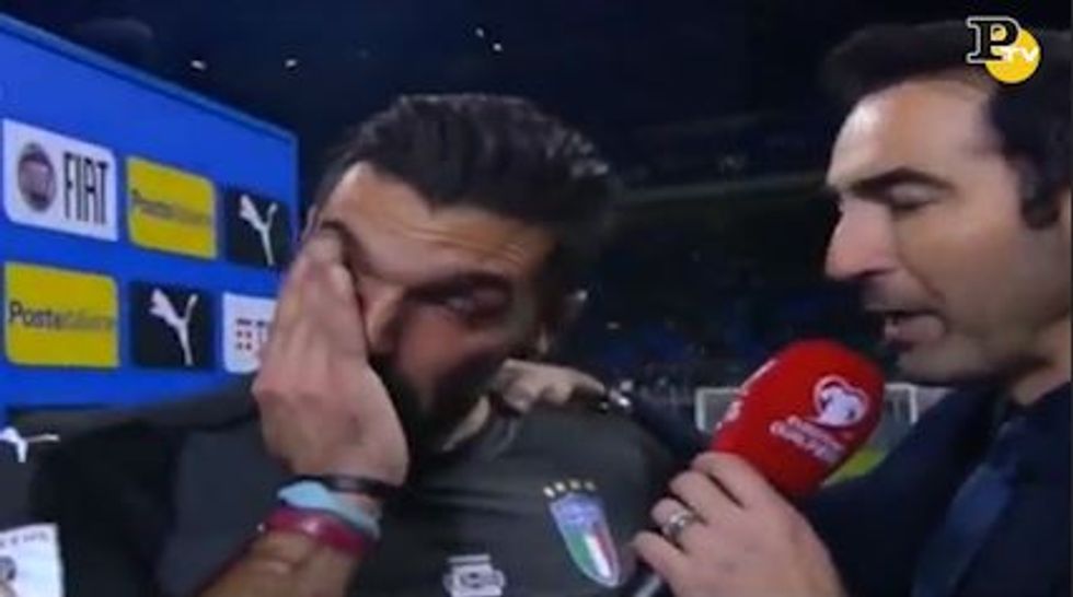 Italia Svezia 0-0: Azzurri fuori dal mondiale, Buffon in lacrime