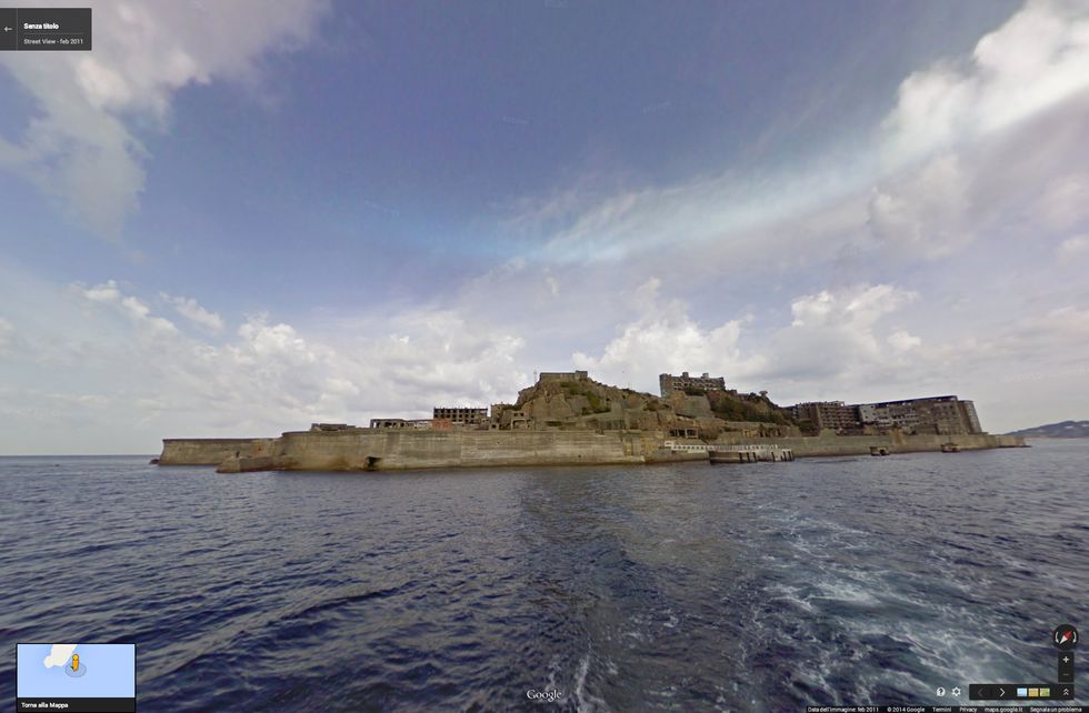 Google Street View sull'isola fantasma di Hashima