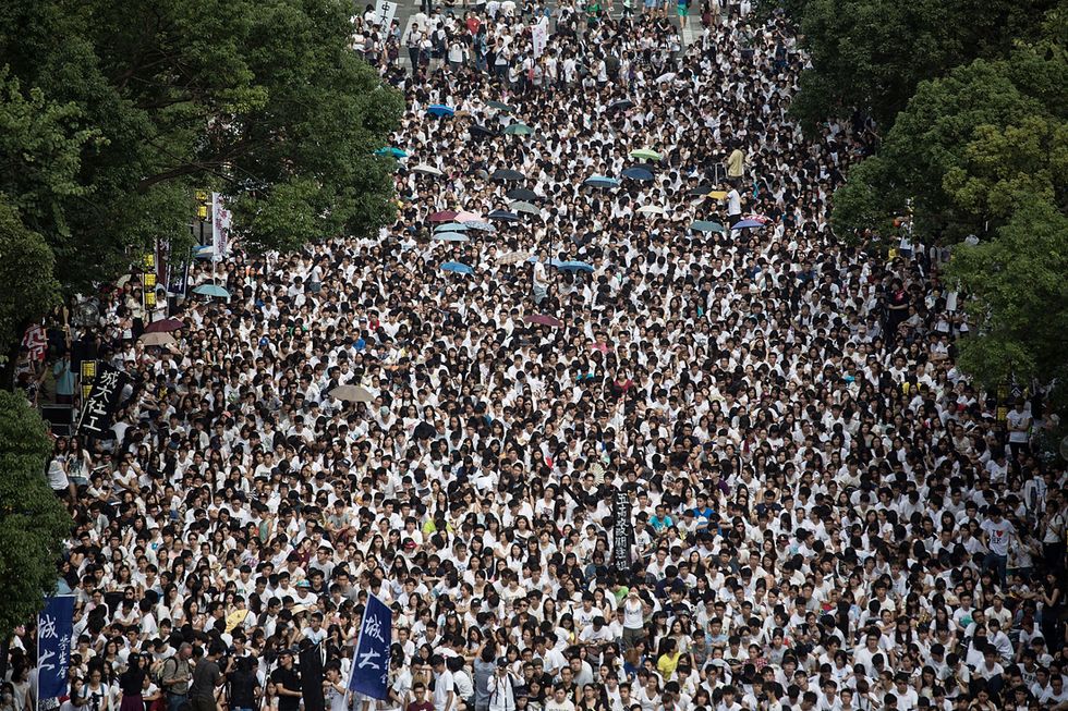 Protesta degli studenti a Hong Kong e altre foto del giorno, 22.09.2014