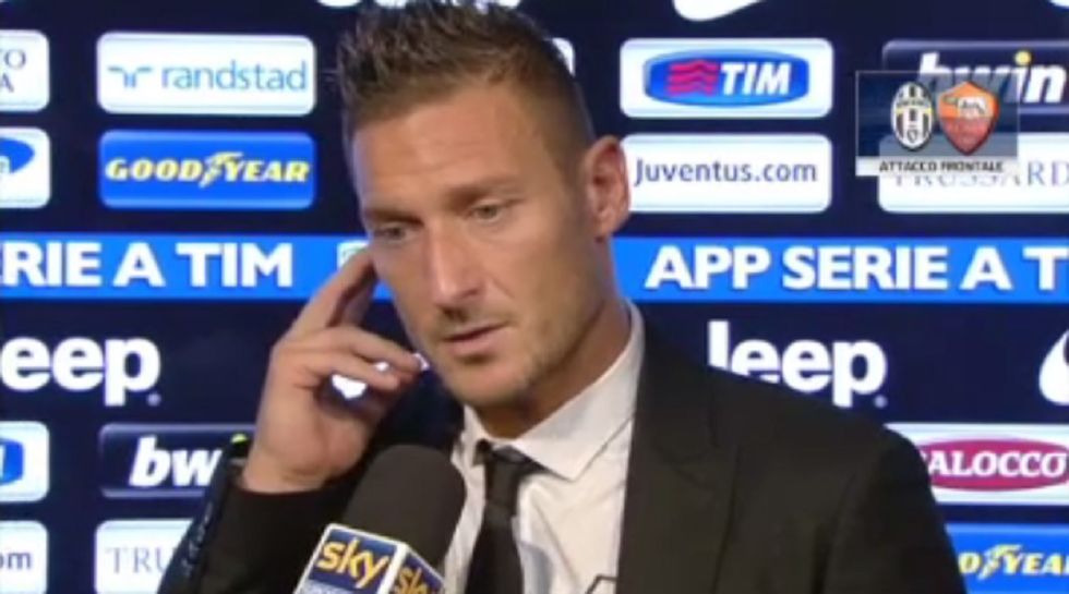 Totti furia contro la Juventus: "Si facciano un campionato a parte" - Il video