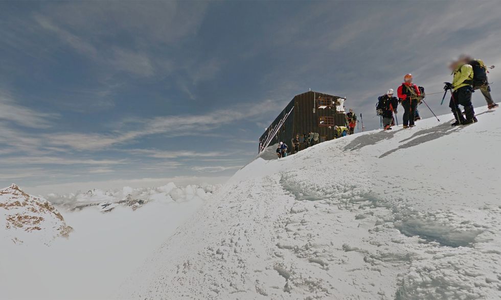 Google Street View nel rifugio alpino più alto d'Europa
