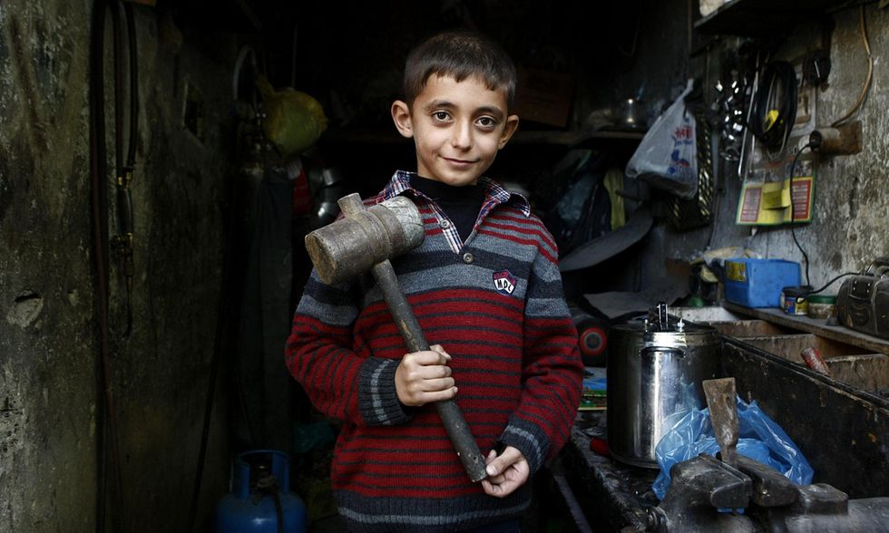 I bambini di Kobane al lavoro in Turchia
