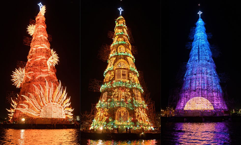 A Rio de Janeiro l'albero di Natale da record