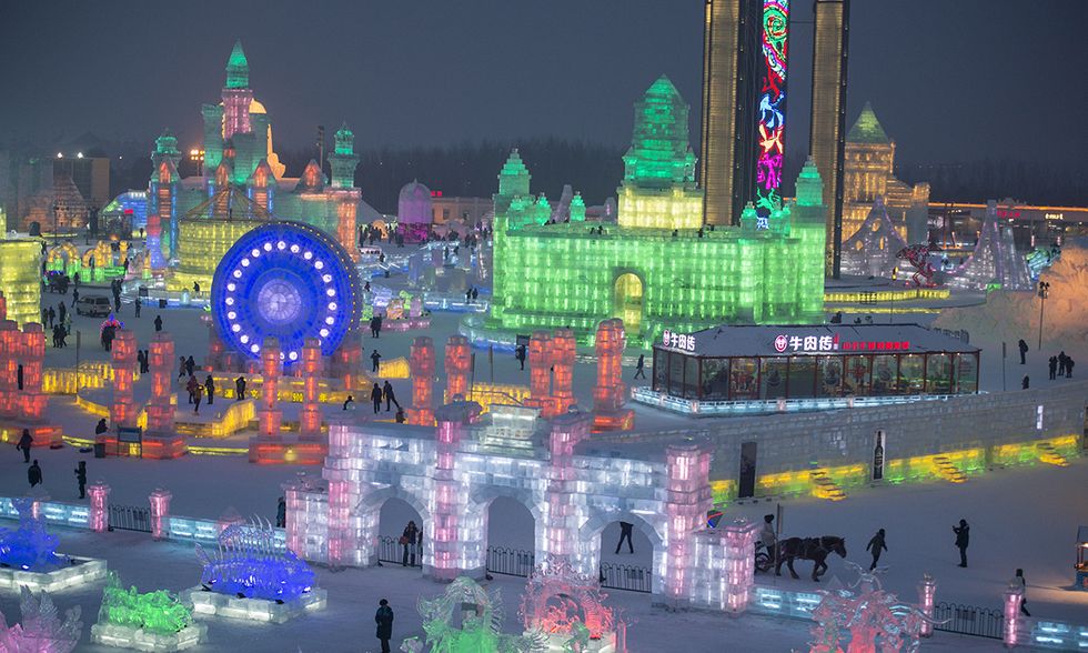 Cina, il festival del ghiaccio di Harbin
