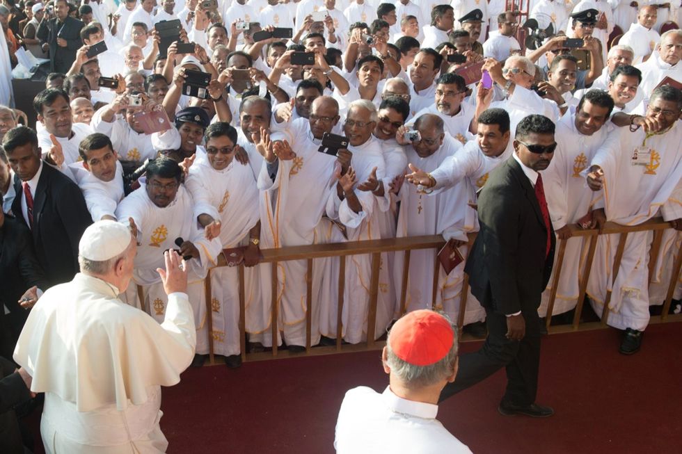 Il Papa in Sri Lanka, le foto