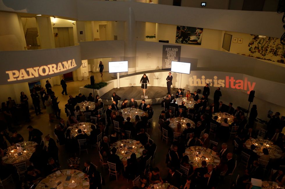 The Panorama dinner charity for Umbria in Guggenheim in New York
